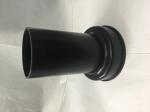 Long Black Toilet Straight Connector / Straight Outlet Pipe Connector High