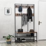 Large Coat Rack for Hallway, Industrial Coat Stand for Sale, Hallway Coat Rack,