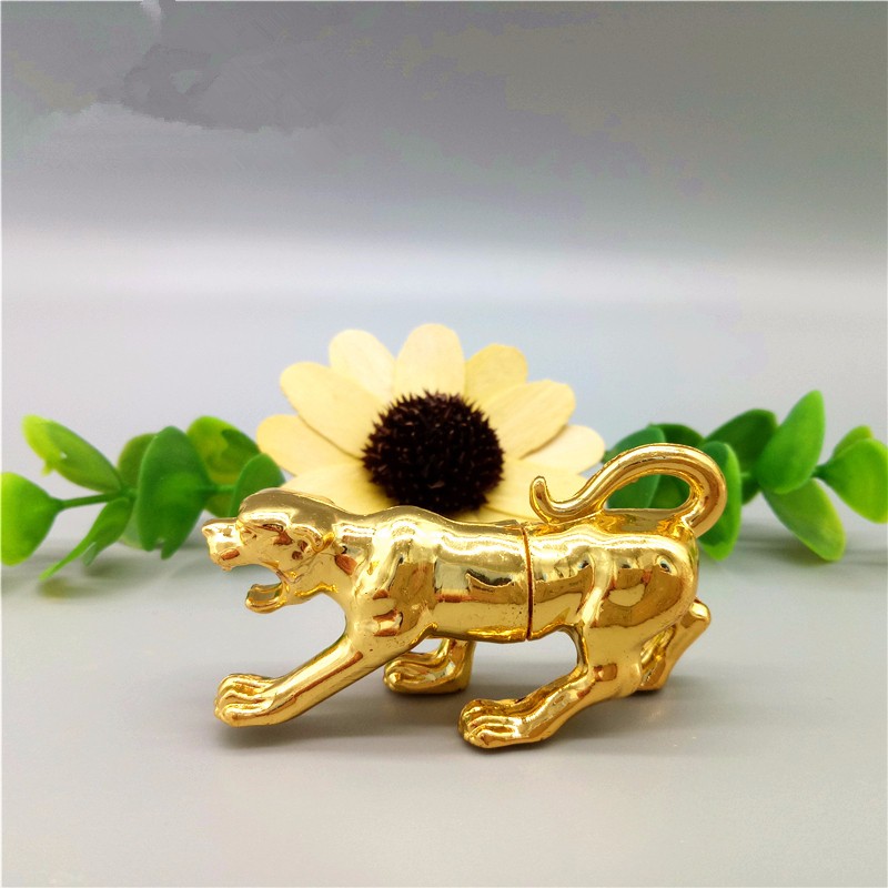 Leopard Shape 1g Clear Pill Bottles Aluminum Rhino Gold Capsules