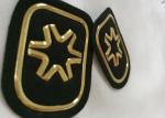 Black And Gold Embossed 3D Rubber Patches Custom Badges For Soprtswear