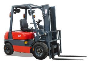 China T20 Diesel Engine Forklift 2000 Kg Rated Load 550mm/s Max lift speed factory