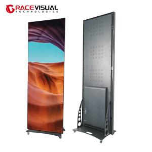 China P2.5 Indoor Vertical Movable Poster Display Screen Full-Color Commercial LED Advertising Billboard Panel Support Pictures / Videos factory