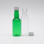 Transparent Green Plastic Long Neck Cosmetic Spray Bottle With Screw Caps 100ml