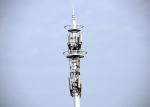 Cell Phone Monopole Telecommunications Tower , Monopole Cell Tower With Slip