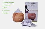 Home 200ml Essential Oil Wooden Aroma Diffuser Electric Anti Corrosion PP