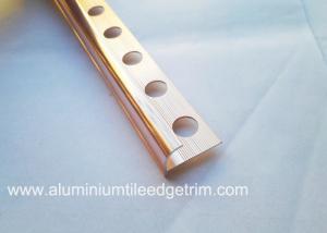 China Gloss Polished Rose Golden Aluminium Round Edge Tile Trim With 2.5m Length factory