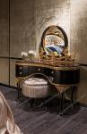 Rococo furniture mirrored chest drawers latest bedroom furniture designs TE-029