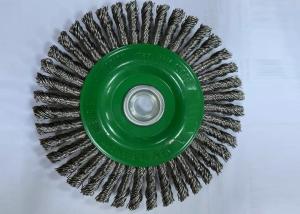 China 125mm OD Stringer Bead Knotted Wire Wheel Brush for Weld Preparation and Cleaning factory