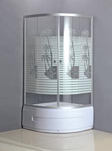 China 5mm Round 800x800 Corner Shower Enclosure Aluminum Frame factory