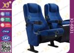 Foldable PU Foam Inner Material Theatre Seating Chairs With Fabric Upholstery