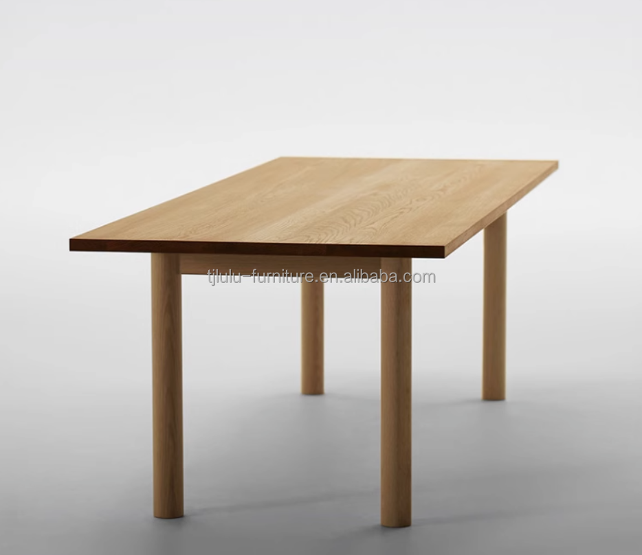 Vietnam Home Furniture Customer Designs Modern Solid Wood Dining Table Set with Sturdy Coffee Tables and Modern Design