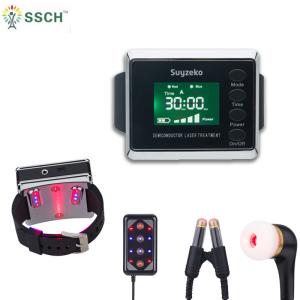 China Tension Relief Low Level 650nm 450nm Laser Therapy Wrist Watch factory
