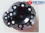 4 Inch / 6 Inch Double Row Diamond Cup Grinding Wheel Black T Shape 125mm 180mm