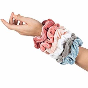 China Warrens 11*5CM Large Velvet Hair Scrunchies Packed In Opp Bag factory
