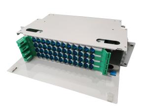 China 19&quot; ODF 48FO Rack Mount Patch Panel Electrostatic Spraying FTTX CATV factory