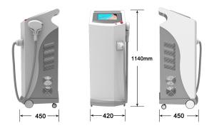 China High Quality 808 Diode Laser Hair Removal / 808nm Diode Laser epilation / Laser Diodo 808 factory