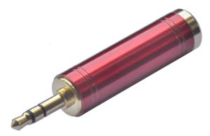 China Metal Connector 3.5mm Stereo to 6.35mm Mono Plug Jack Adaptor factory