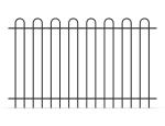 Diplomat Security Fence Panels 2.1m*2.4m powder coated black INTERPON
