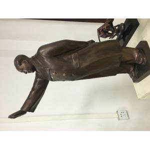 China Customized Small Bronze Sculpture , Desk Small Bronze Lion Statue on sale