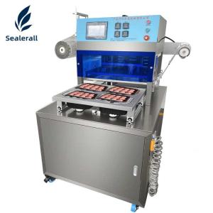 China Vertical Expansion 304 Stainless Steel Pneumatic Tray Sealer for Fully Automatic Cup Sealing factory