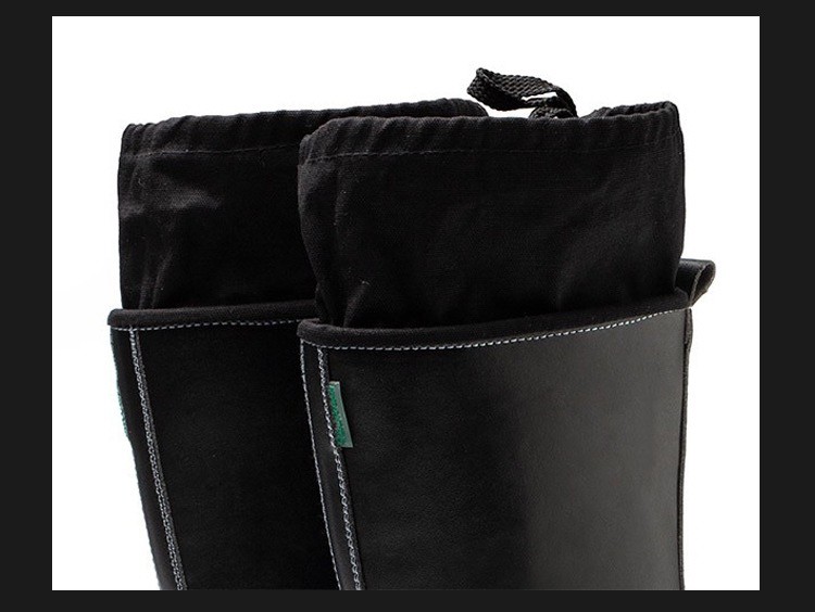 Anti-smashing Anti-stabbing Warm Black High-top Labor Protection Boots Welding Enclosed Work Shoes