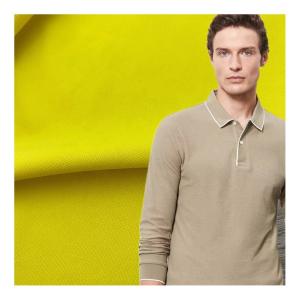 China TWILL Style Polyester Double Knit Jersey Fabric For Polo Shirt factory