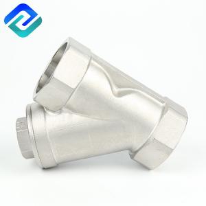 China Wcb A216 Y Pattern Strainer Stainless Steel Spring Check Valve factory
