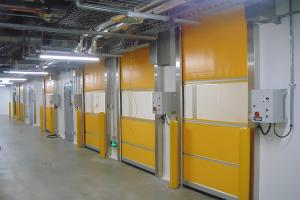 China Plastic Plastic Roller Shutter Door High Speed Door Opening Speed 1.2m/s factory