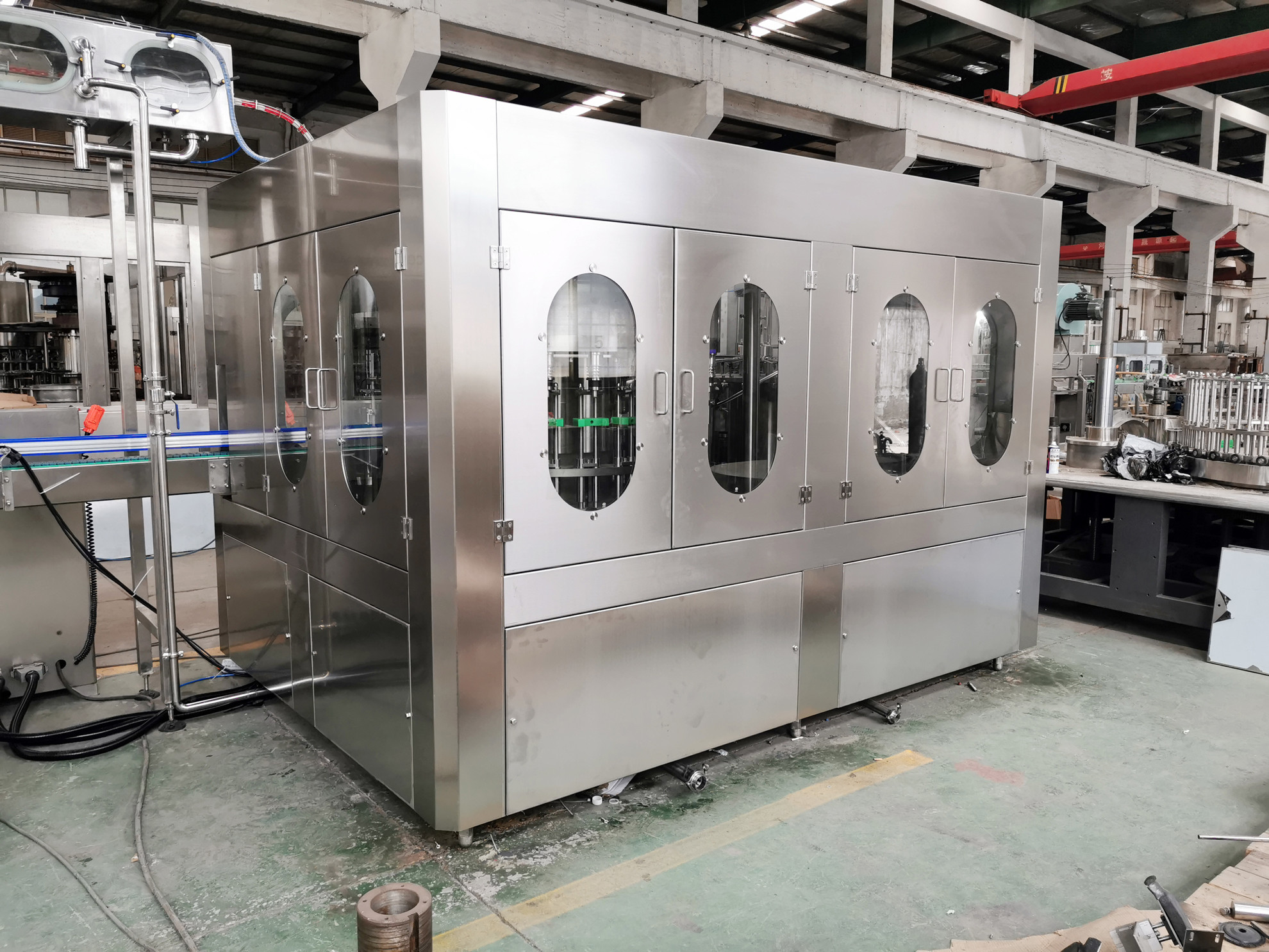 Plastic 500Ml Automatic Mineral Bottle Plant , Pet Bottle Filling Machine