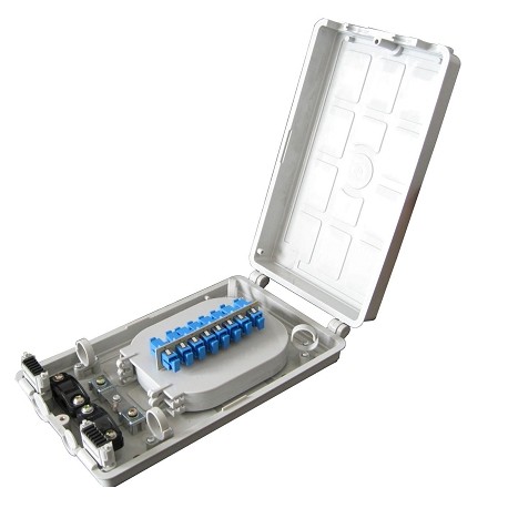 12 / 24 Splitter Fiber Optic Termination Box Desk Or Wall Mounting Type