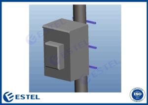 China Double Wall 9U ISO9001 Outdoor Pole Mount Enclosure factory