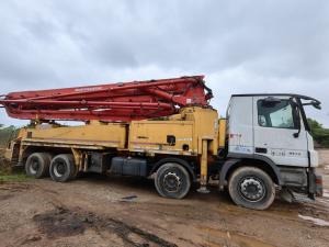 China Used Putzmeister 42m Concrete Pump Truck with Mercedes Banz Chassis and Spare Parts factory