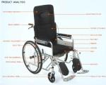Light Manual Medical Transport Wheelchair Rehabilitation Equipment Load 100kg