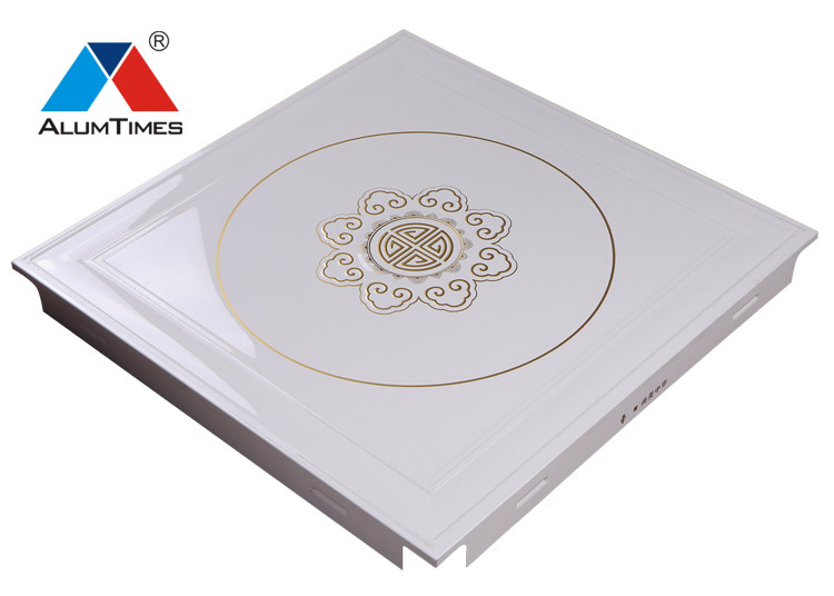 Bedroom 60x60 Aluminum Ceiling Tiles , False Ceiling Board With SGS ISO CE Certified