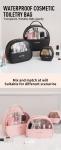 New Style Customization 3pcs/Set Luxury Designer Pvc Clear Cosmetic Bags Black