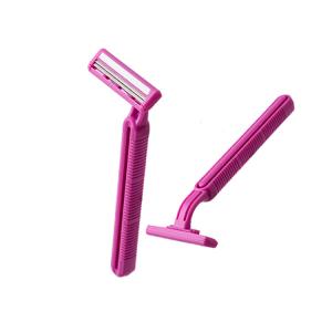 China Disposable Twin Blade Safety Razor , Lubricating Strip Female Disposable Razors factory