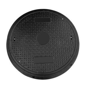 China Infrastructure And Utilities Composite Manhole Cover Black Anti Slip factory