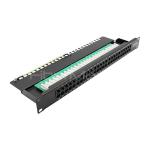 19inch 1U CAT.3 UTP Telephone Patch Panel 50 Ports Krone IDC