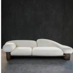 Italian Minimalist Hotel Lobby Furniture Nordic Fabric Cloud Shape Light Luxury