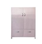Business Metal Storage Locker , No smell 2 Door Steel Locker Powder Coating
