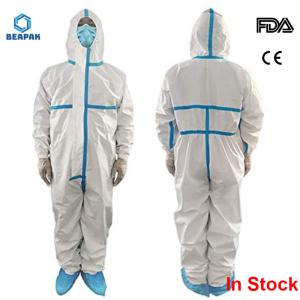 China Heavy Duty Disposable Protective Suit High Filtration Efficiency Splash Proof factory