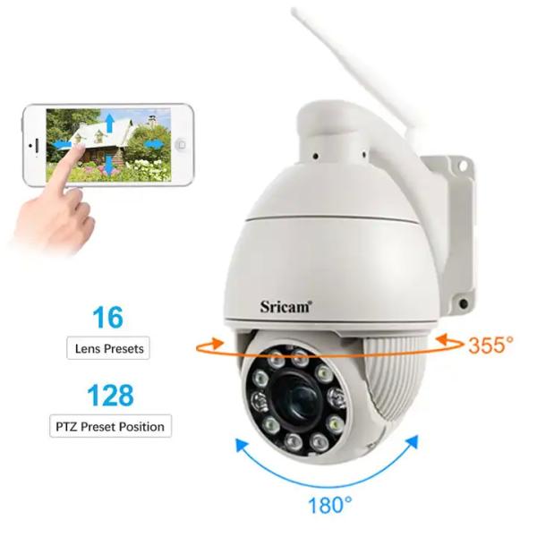 Waterproof Security Two-Way Audio Network Camera 5MP Built-In Micro Color Night