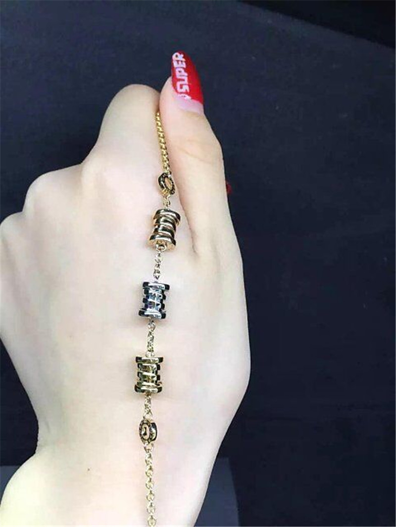 Bi 3 color spring Bracelet 18k gold white gold yellow gold rose gold Bracelet Jewelry factory in Shenzhen, China