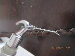 China 12cm 350mpa BWG18 Galvanized Baling Wire For Binding Mouth factory