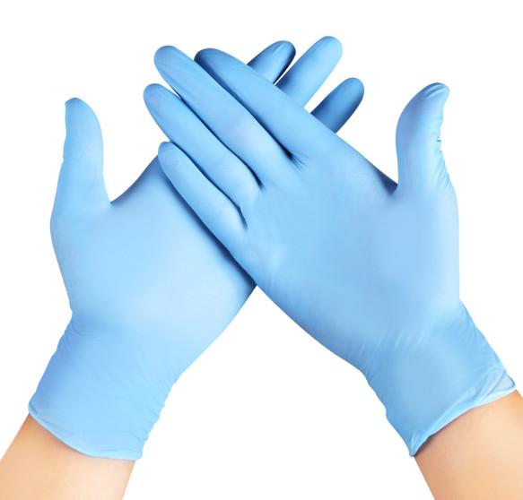 High Strength Nitrile Work Gloves Excellent Tactile Sensitivity Punctures