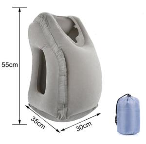 China Ultralight Inflatable Travel Pillow , Inflatable Airplane Pillow For Neck Lumbar Support factory