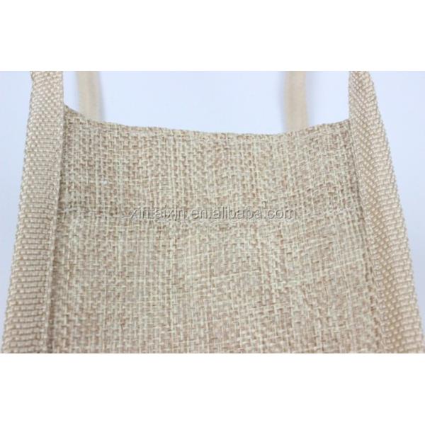 2021 Low price 1 bottle jute wine carrier bag high quality customized canvas wine bag reusable gift carry case