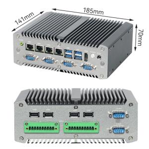 Intel Core I7-10710U Processor With Four LAN and Six COMs Industrial Mini PC