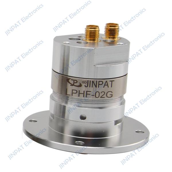 Dual channel slip ring IP60 for RF coaxial rotary joints with compact signalling