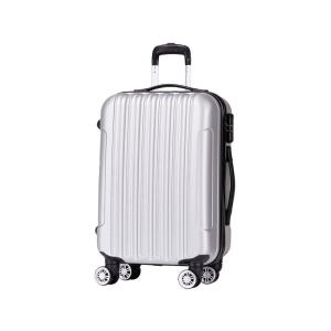 China 28'' Silver OEM 190d Four Wheel Cabin Suitcase factory